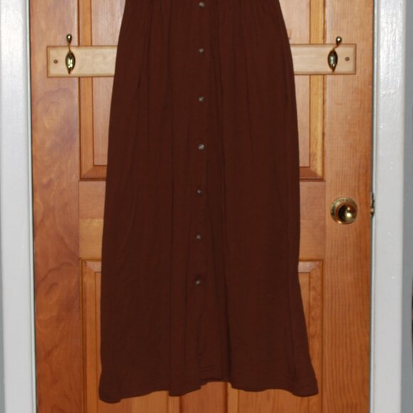 Vintage Lauren Allen Button Down Maxi Shirt Dress - Picture 5 of 7